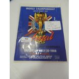 Original World Cup Final Programme England vs West Germany 1966