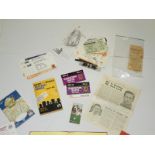 Various Football Match Ticket, Autograph Book, and 1967/68 News of he World Football Annual