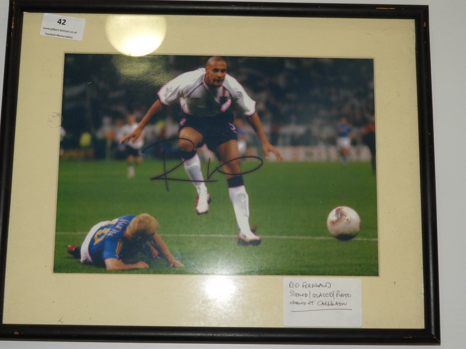 Real Ferdinand Framed and Signed Photograph