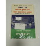 1954 FA Cup Final Preston North End vs West Bromwich Albion
