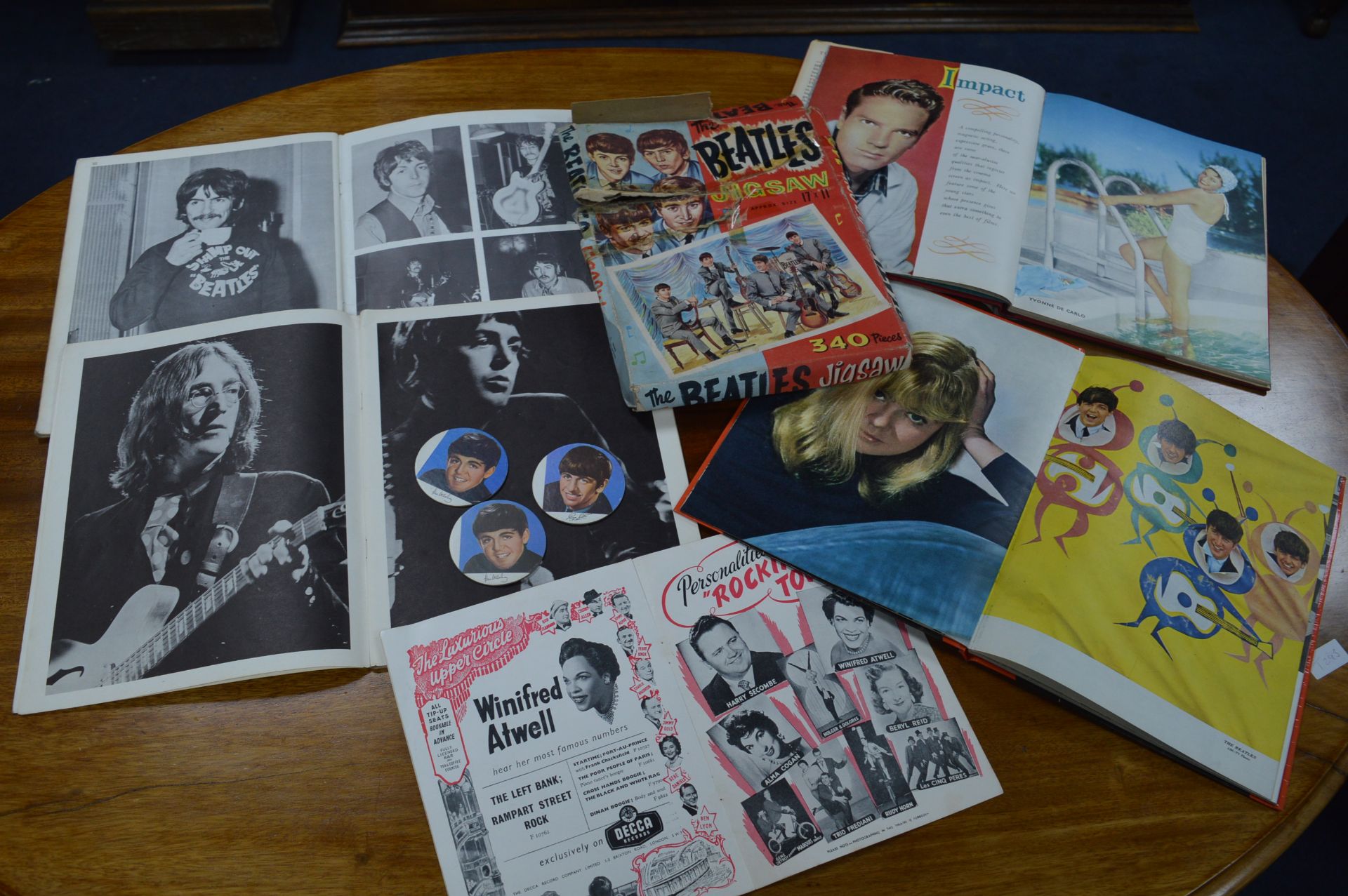 Collection of Beatles Book, Ephemera, Jigsaw Puzzle, etc. - Image 4 of 4