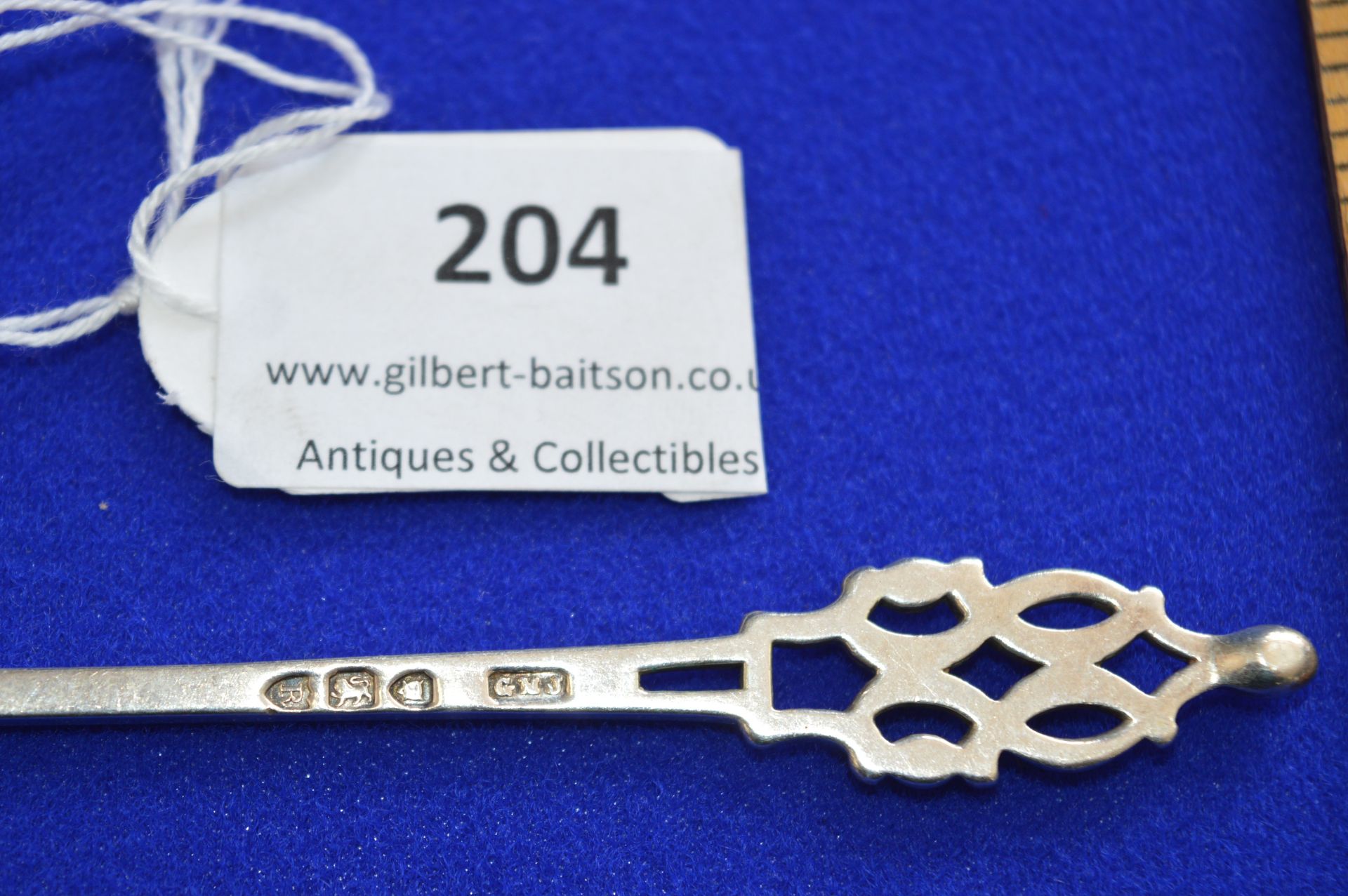 Hallmarked Silver Pickle Fork - London 1892, approx 16g - Image 3 of 3