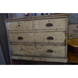 Victorian Painted Pine Four Drawer Chest