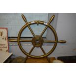 Brass Ship's Wheel