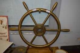 Brass Ship's Wheel