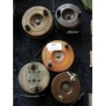 Five Wooden Victorian Trotting Reels