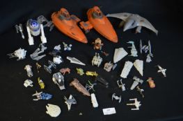 Assorted Star War Figures and Vehicles