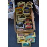 Box of Days Gone Diecast Model Vehicle, Advertising Wagons, etc.