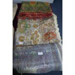 Three Victorian Paisley Shawls