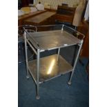 Stainless Steel Chrome Rail Industrial Medical Trolley