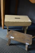 Pair of Country Milking Stools
