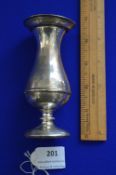 Hallmarked Silver Vase - London 1910, approx 82g Gross