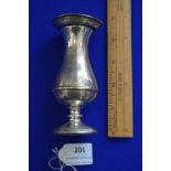 Hallmarked Silver Vase - London 1910, approx 82g Gross