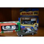 Batmobile, Diecast Car and a Castrol Rally Car