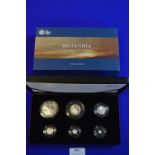 Royal Mint Britannia Six Coin Silver Proof Set 2019