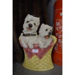 1950's Stick Stand - Scotty Dogs in a Basket