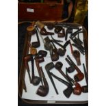 Tray Lot of Old Pipes