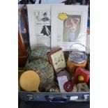 Old Suitcase and Contents of Collectibles
