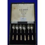 Six Silver Teaspoons