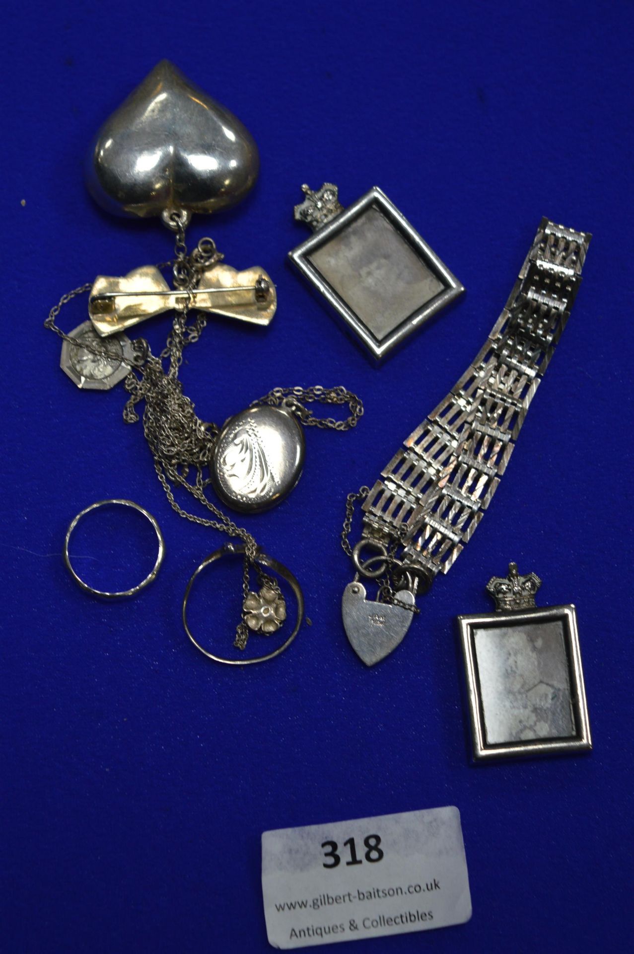 Silver Pendants, Lockes, etc.