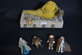 Star Wars Jabba's Throne Set with Henchman Figurines 1983