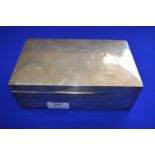 Hallmarked Silver Cigarette Box Engraved "Seychelles 1910" - Chester 1909