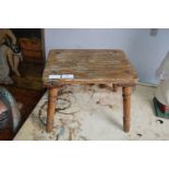 Wooden Dairy Stool