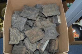 Quantity of Victorian Hand Carved Wooden Printing Blocks