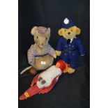 Three Merrythought Soft Toys