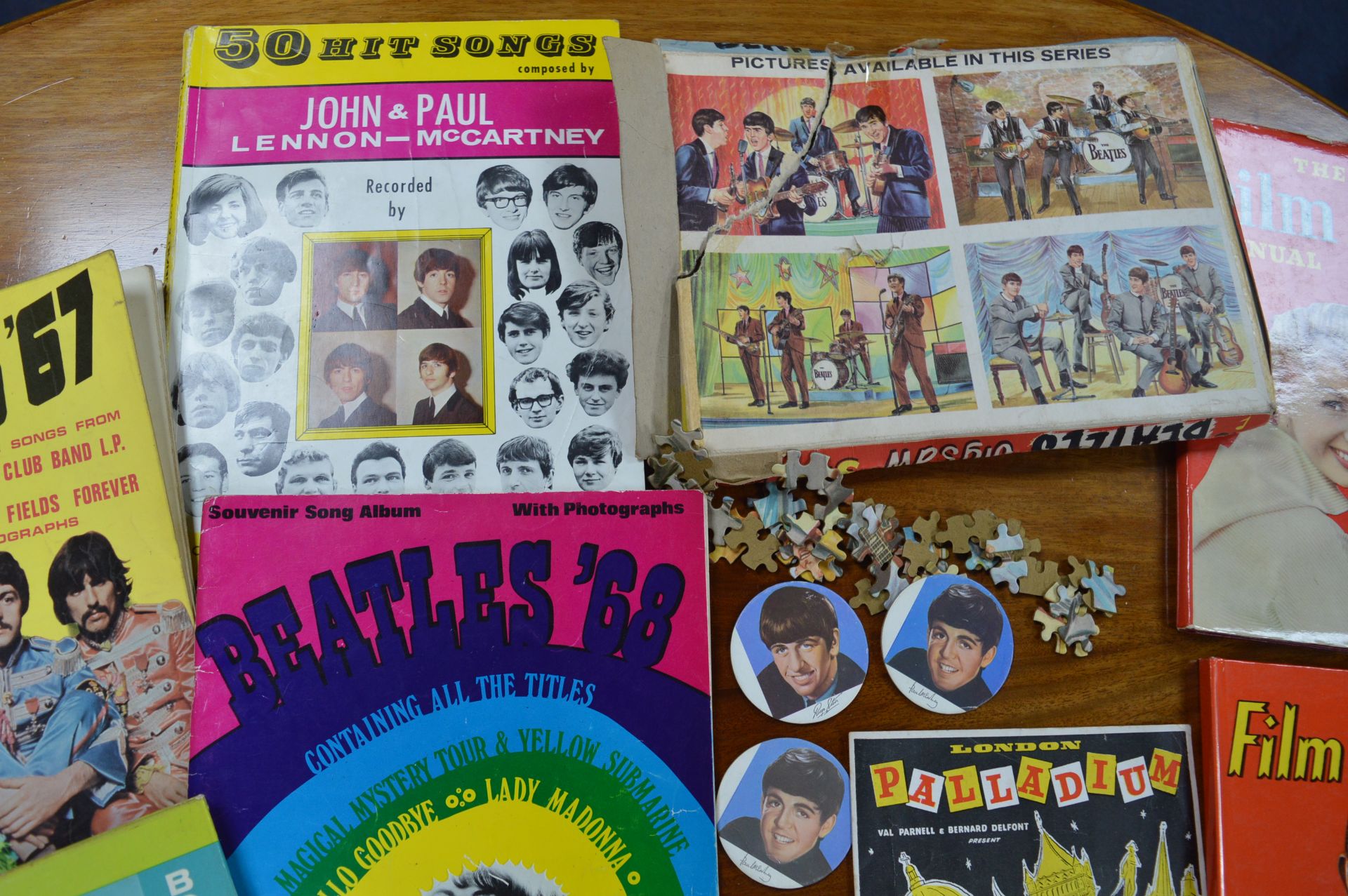 Collection of Beatles Book, Ephemera, Jigsaw Puzzle, etc. - Image 3 of 4