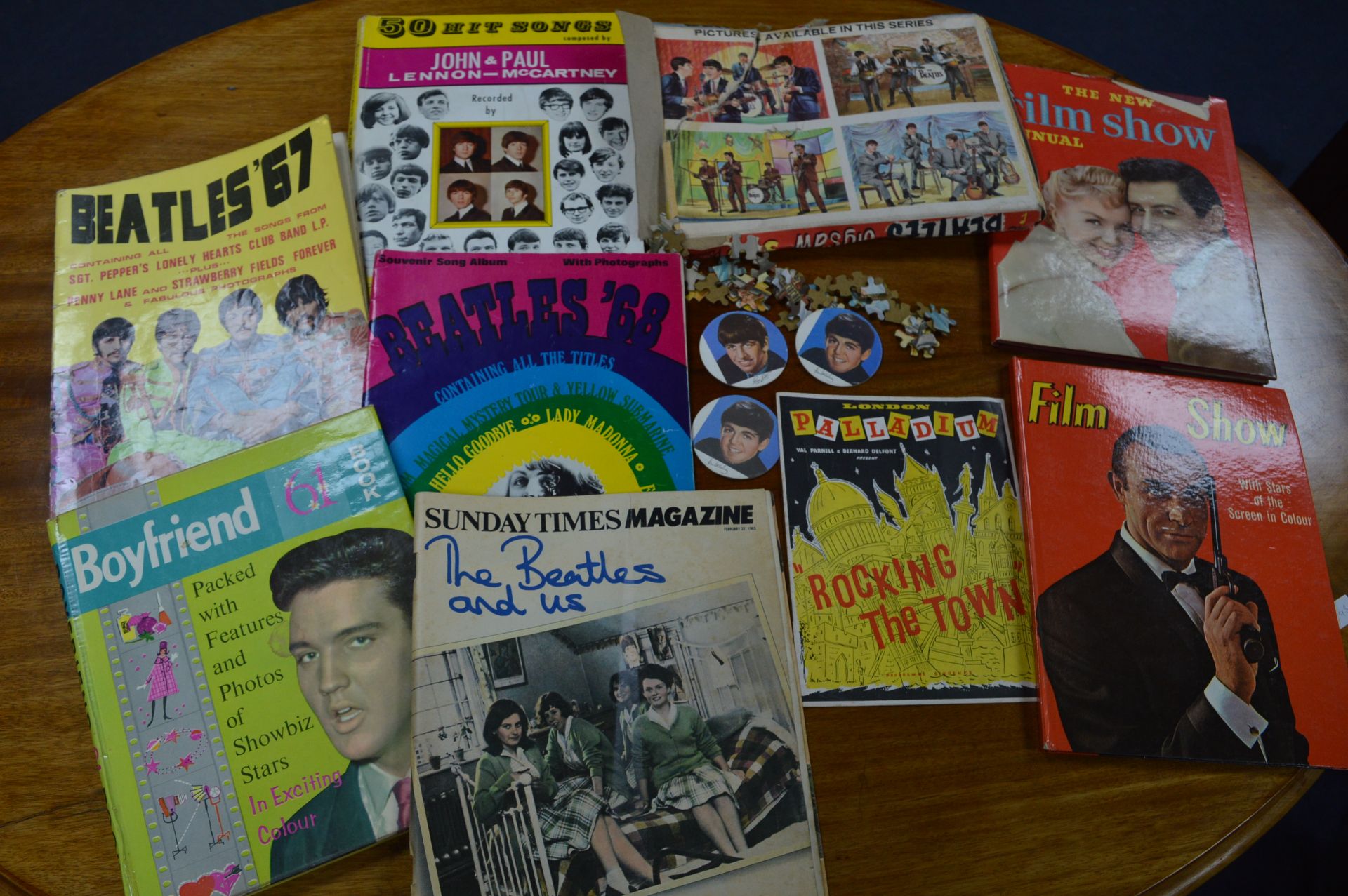 Collection of Beatles Book, Ephemera, Jigsaw Puzzle, etc. - Image 2 of 4