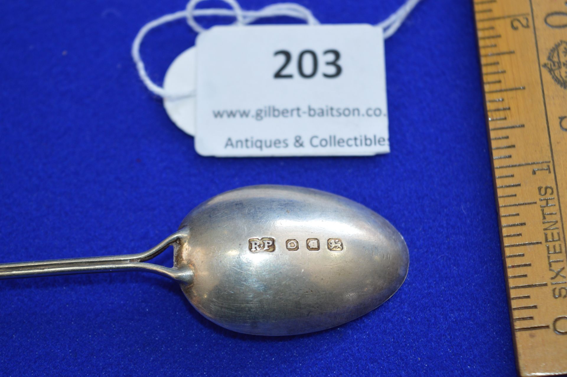 Hallmarked Silver Football Spoon - London 1950/51, approx 8g - Image 3 of 3