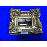 Ornate Gilt Framed Oil on Glass Miniature - Dutch Landscape Le Maitland Rembrandt