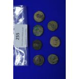 Seven Roman Constantine Millim Coins