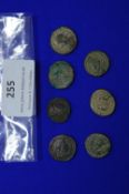 Seven Roman Constantine Millim Coins