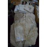 Collection of Victorian Linen, Lacework, Embroidery, etc.