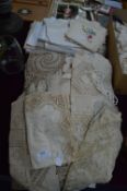 Collection of Victorian Linen, Lacework, Embroidery, etc.