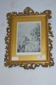 Ornate Gilt Framed Print by Jan Van Scorel