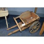 Child's Pull Along Wooden Cart