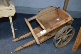 Child's Pull Along Wooden Cart
