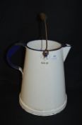 British Rail Eastern Region Blue & White Enameled Milk Jug