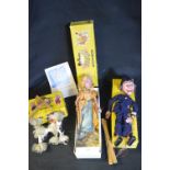 Three Pelham Puppets; Policeman, Princess and a Dog