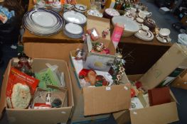 Three Boxes of Christmas Decorations