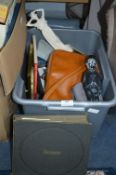 Tub of Older Collectibles Including Photograph Alb