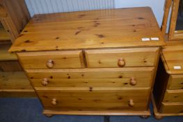 Pine Four Drawer Bedroom Chest