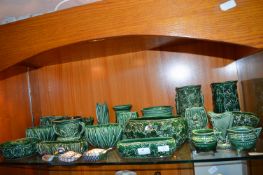 Twenty Pieces of Sylvac Green Pottery