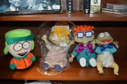 Three Rugrats and South Park Toy