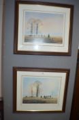 Pair of Framed Hunting Prints by M. Fowler