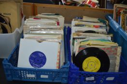 Two Crates of Vintage 7" Records