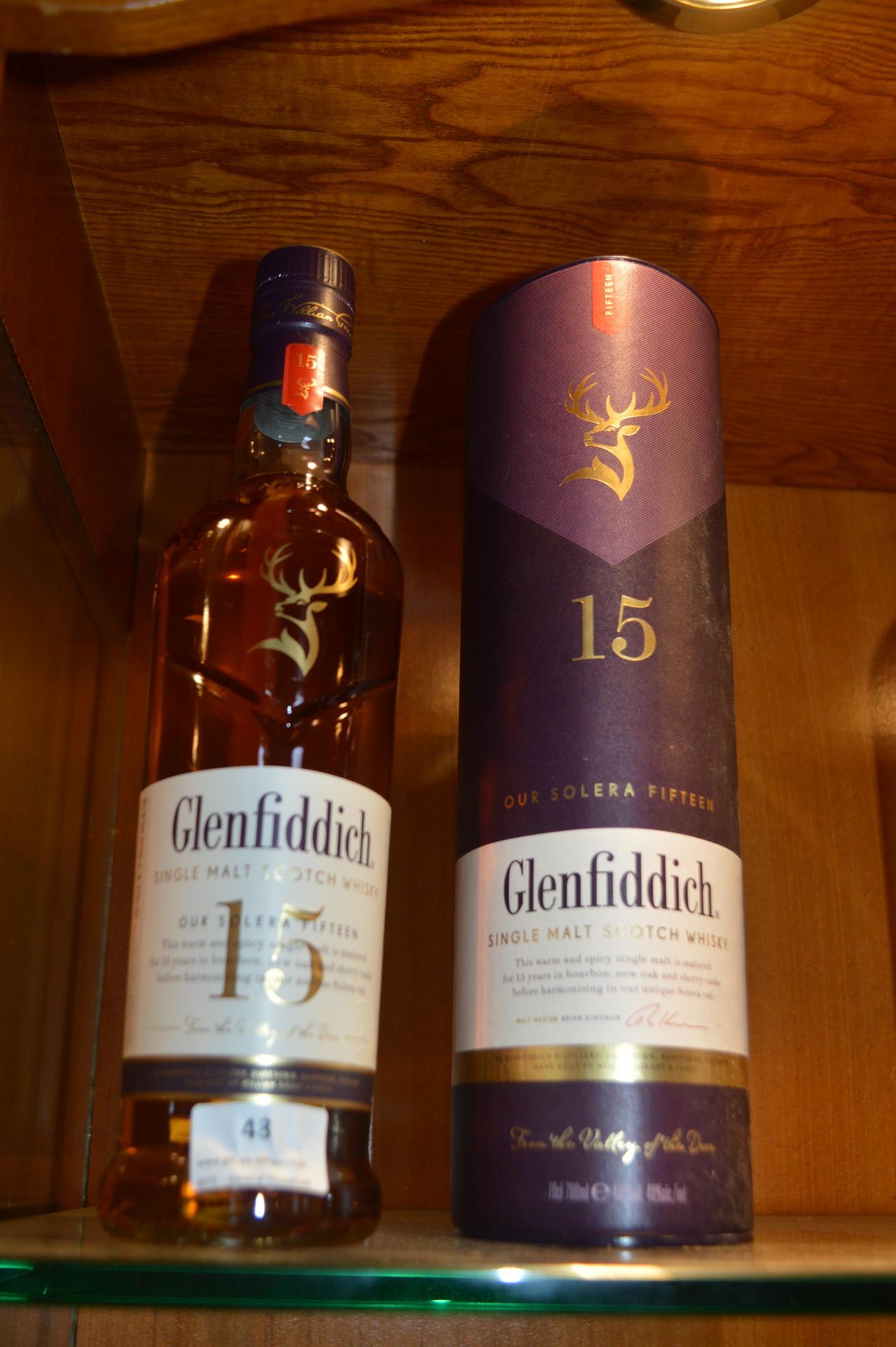 Bottle of Glenfiddich 15 Year Old Single Malt Scot